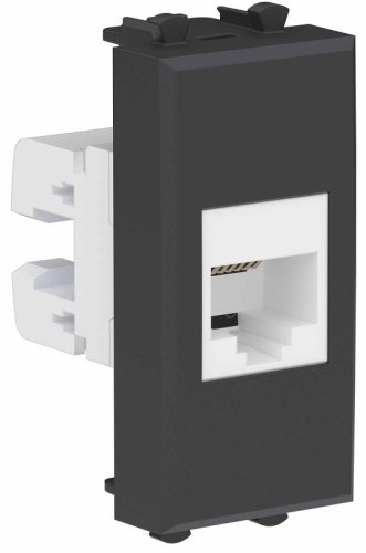 Розетка телефонная модульная DKC Avanti 1-м. 1 мод. RJ12 черный матовый фото Розетка телефонная модульная DKC Avanti 1-м. 1 мод. RJ12 черный матовый картинка